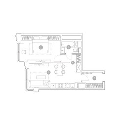 Планировка двухкомнатной(квартира) площадью 47.3 квадратных метров в ЖК “ЖК ВЭРИ на Миклухо-Маклая”
