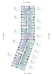 Планировка однокомнатной(квартира) площадью 48.7 квадратных метров в ЖК “СберСити в Рублево-Архангельском”