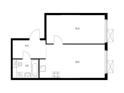 Планировка квартиры, ID 519052