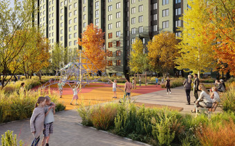 детская площадка ЖК Pilot 9-18