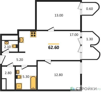 Планировка квартиры, ID 130838