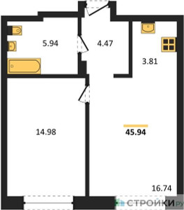 Планировка квартиры, ID 441140