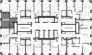 Планировка студии(квартира) площадью 27.5 квадратных метров в “ЖК СЕТ”