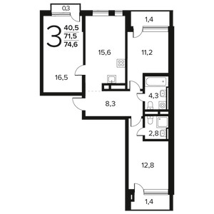 Планировка квартиры, ID 550347