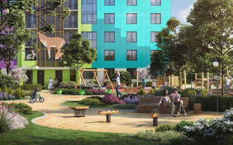 Территория ЖК Сказочный лес