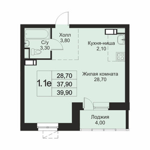 Планировка апартаментов, ID 538663