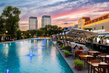 Планировка трехкомнатной(квартира) площадью 136.1 квадратных метров в ЖК “ЖК Dream Towers (Дрим Тауэрс)”