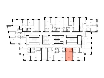 Планировка студии(квартира) площадью 20.4 квадратных метров в ЖК “ЖК 2-й Иртышский”