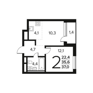 Планировка квартиры, ID 550978