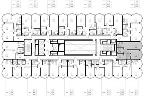 Планировка однокомнатной(квартира) площадью 50.1 квадратных метров в “Дом премиум-класса МИРА”