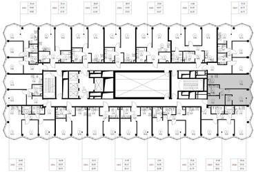Планировка однокомнатной(квартира) площадью 50.1 квадратных метров в ЖК “Дом премиум-класса МИРА”