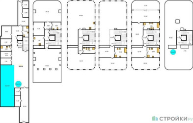 Планировка двухкомнатной(квартира) площадью 472.6 квадратных метров в ЖК “ЖК Лаврушинский”