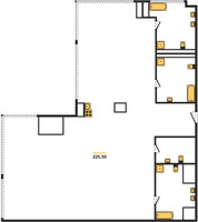 Планировка трехкомнатной(квартира) площадью 225.5 квадратных метров в “ЖК Neva Towers (Нева Тауэрс)”
