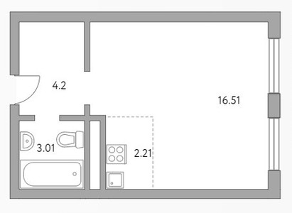 Планировка квартиры, ID 215700
