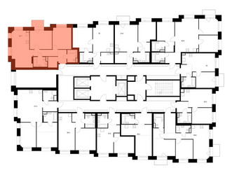 Планировка двухкомнатной(квартира) площадью 62.7 квадратных метров в ЖК “ЖК Онежский вал”