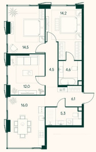 Планировка квартиры, ID 536279