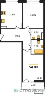 Планировка квартиры, ID 134251