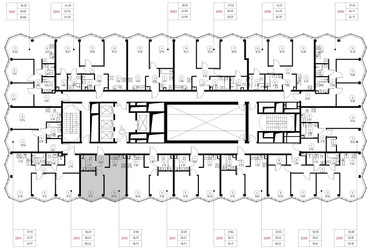 Планировка однокомнатной(квартира) площадью 36.1 квадратных метров в ЖК “Дом премиум-класса МИРА”