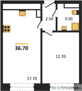 Планировка квартиры, ID 286076