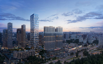 ЖК "Свет" в вечернее время