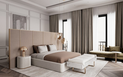 Планировка студии(апартаменты) площадью 36.6 квадратных метров в ЖК “ЖК Vesper Tverskaya”