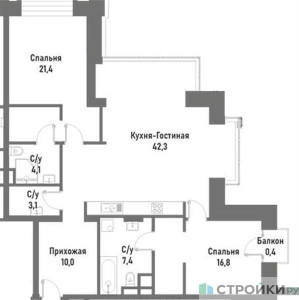 Планировка квартиры, ID 326887