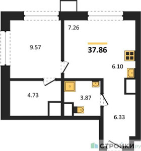 Планировка квартиры, ID 493995