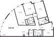 Планировка квартиры Трехкомнатная (Квартиры)142.35