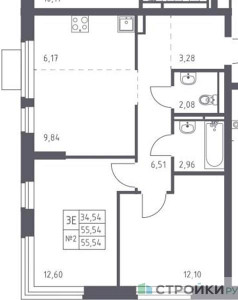 Планировка квартиры, ID 225554