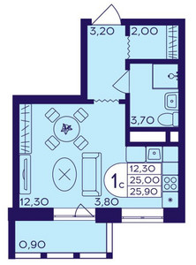 Планировка квартиры, ID 461440