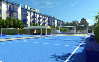 спортивная площадка ЖК  Митино Дальнее