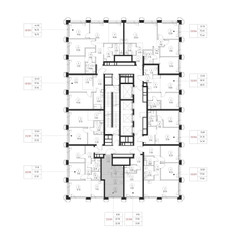 Планировка студии(квартира) площадью 22.9 квадратных метров в ЖК “ЖК SET (Сет)”