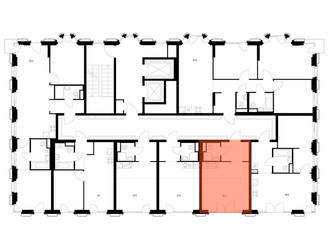 Планировка студии(квартира) площадью 25.2 квадратных метров в ЖК “ЖК 2-й Иртышский”