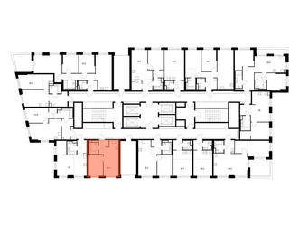 Планировка однокомнатной(квартира) площадью 32.7 квадратных метров в ЖК “ЖК 2-й Иртышский”