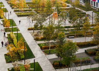 Планировка студии(квартира) площадью 28.9 квадратных метров в ЖК “ЖК Зеленый парк”