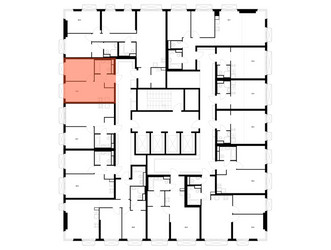 Планировка однокомнатной(квартира) площадью 31.9 квадратных метров в ЖК “ЖК 2-й Иртышский”