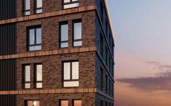 Фасад и остекление в “Левел Нижегородская”