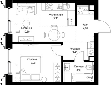 Планировка квартиры, ID 544765