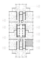 Планировка однокомнатной(квартира) площадью 39.9 квадратных метров в ЖК “ЖК SET (Сет)”