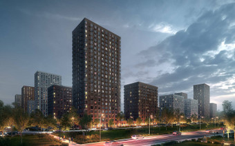 ЖК "Holland Park"  в вечернее время