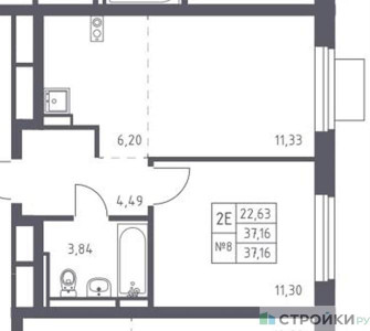 Планировка квартиры, ID 310014
