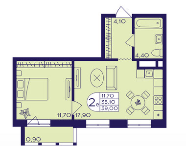 Планировка квартиры, ID 419322
