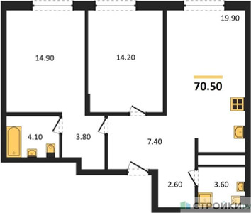 Планировка квартиры, ID 527244