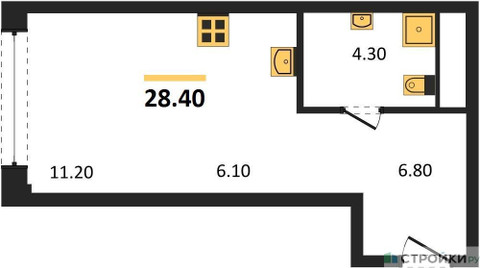 Планировка квартиры, ID 521091