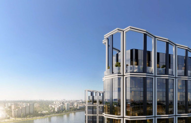 Планировка студии(квартира) площадью 28 квадратных метров в ЖК “ЖК Dream Riva (Дрим Рива)”