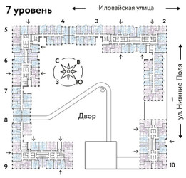 Планировка трехкомнатной(квартира) площадью 49.6 квадратных метров в ЖК “ЖК Страна Заречная”