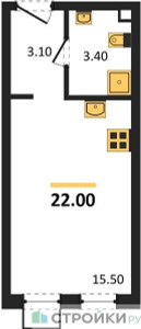 Планировка квартиры, ID 406600