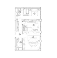 Планировка трехкомнатной(квартира) площадью 74.9 квадратных метров в “ЖК ВЭРИ на Миклухо-Маклая”