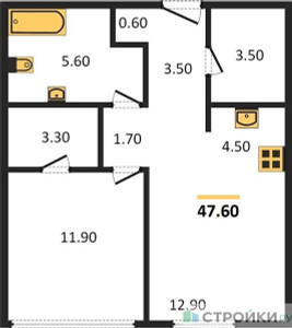 Планировка квартиры, ID 275186