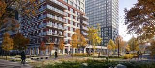 Двор-парк в ЖК “Плеханова 11”